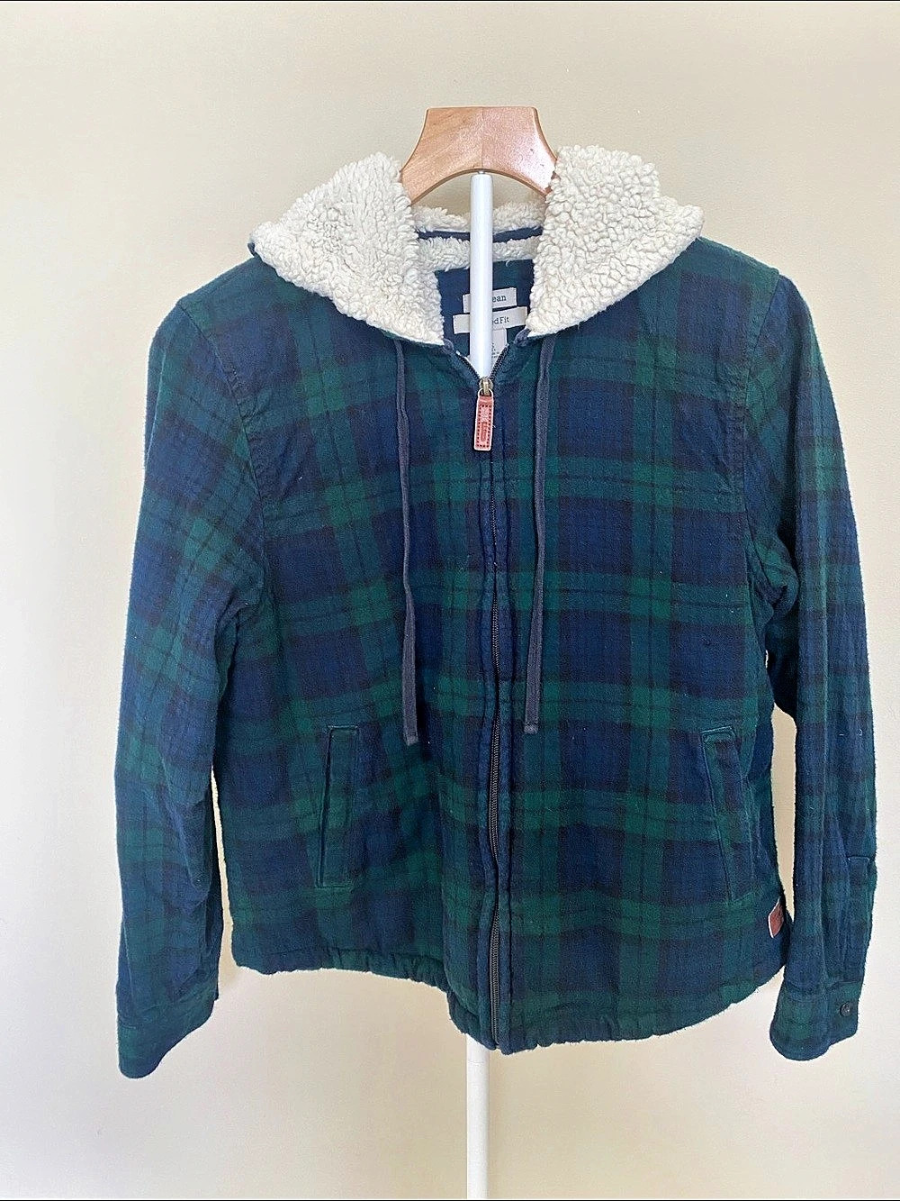 L.L.Bean Women's Scotch Plaid Sherpa-Lined Zip Up